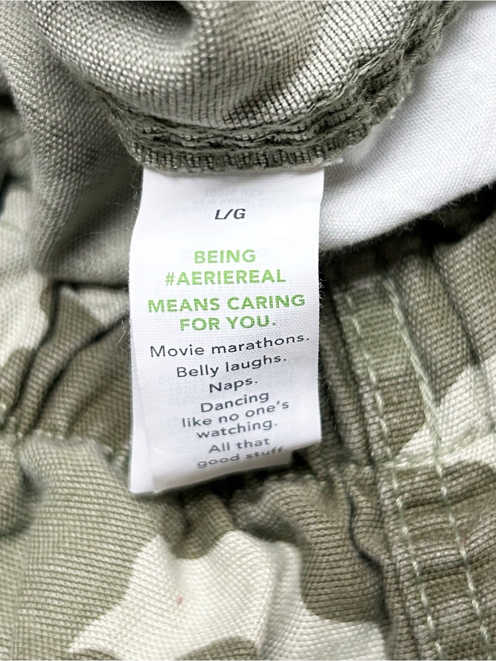 Aerie Camo Utility Shorts Size Large | Drawstring Waist | 6.5” Inseam - Picture 5 of 7